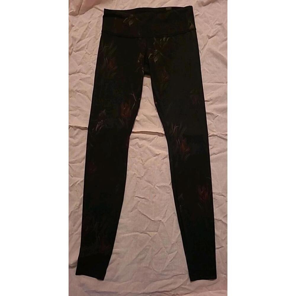Lululemon Leggins Womens Sz 6 Wunder Under Midnight Iris Multi Black Gym Yoga - Picture 2 of 9